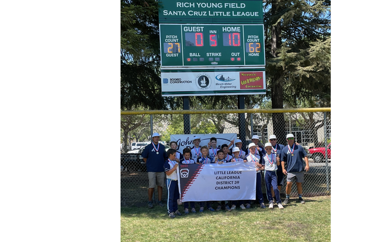 Aptos 12 year old All Stars are District 39 Champs!