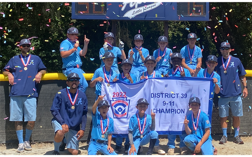 2022 District 39 9-11 Champions 