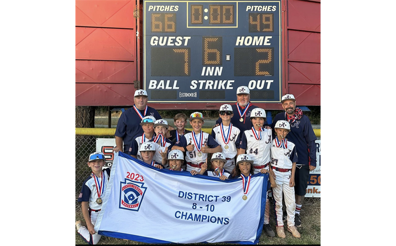 2023 District 39 8-10 yo Little League Champions!